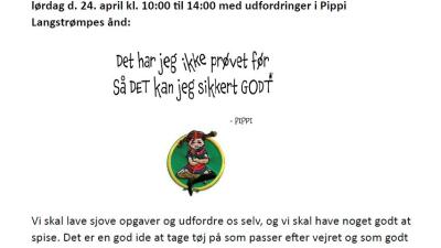 Invitation til Spejderdag med Pippi